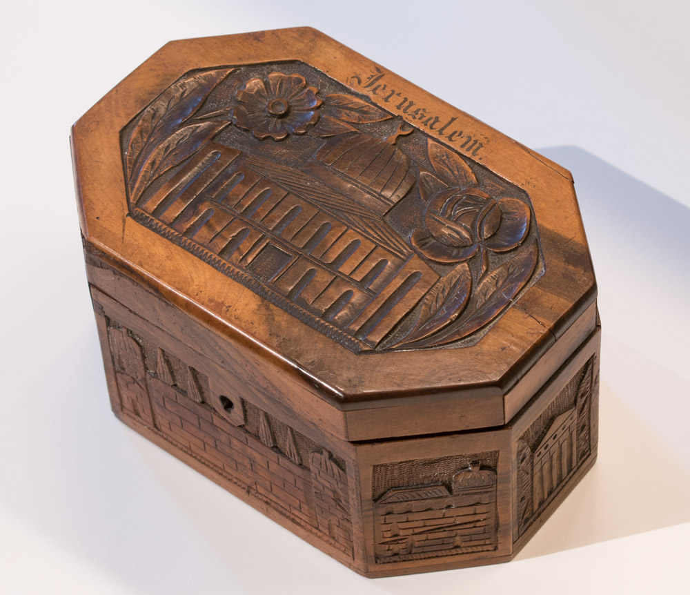 Olivewood Jerusalem Box, circa 1910